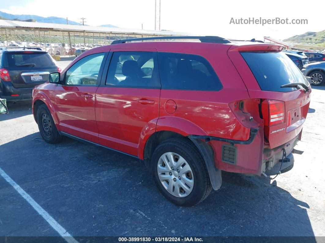 2016 Dodge Journey Se Красный vin: 3C4PDCAB6GT140054