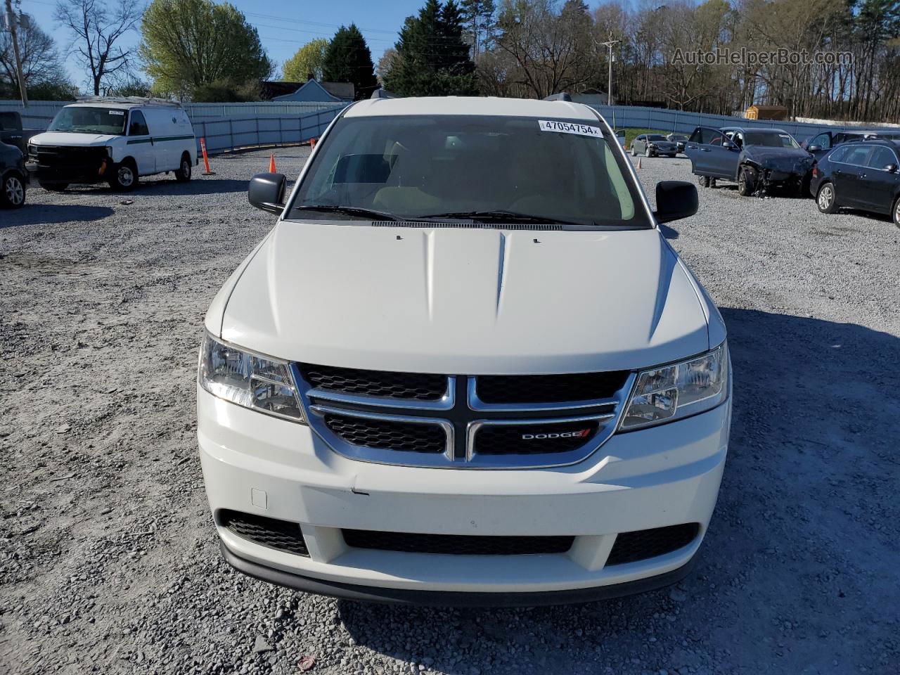 2016 Dodge Journey Se White vin: 3C4PDCAB6GT162457