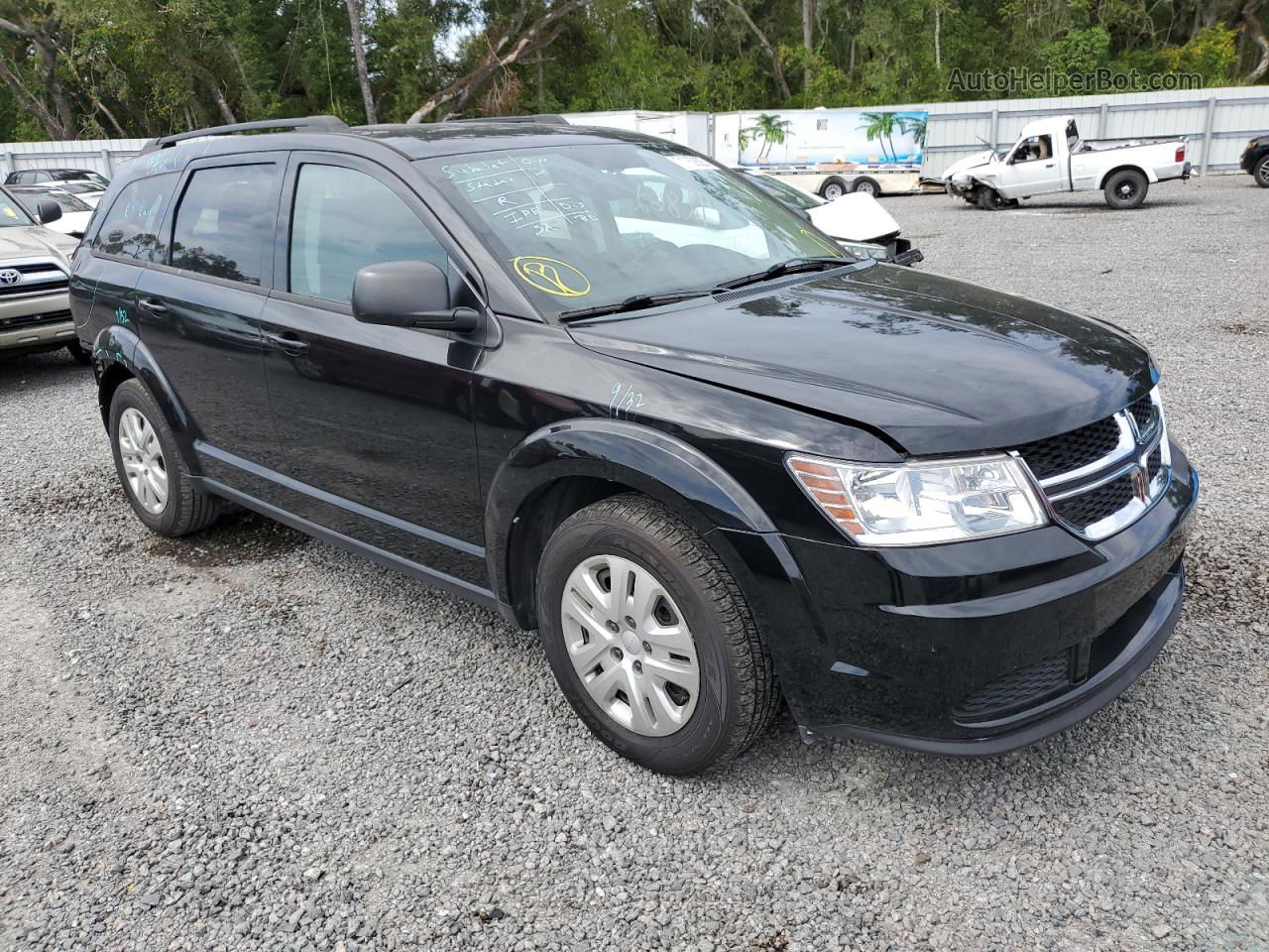 2016 Dodge Journey Se Black vin: 3C4PDCAB6GT234211