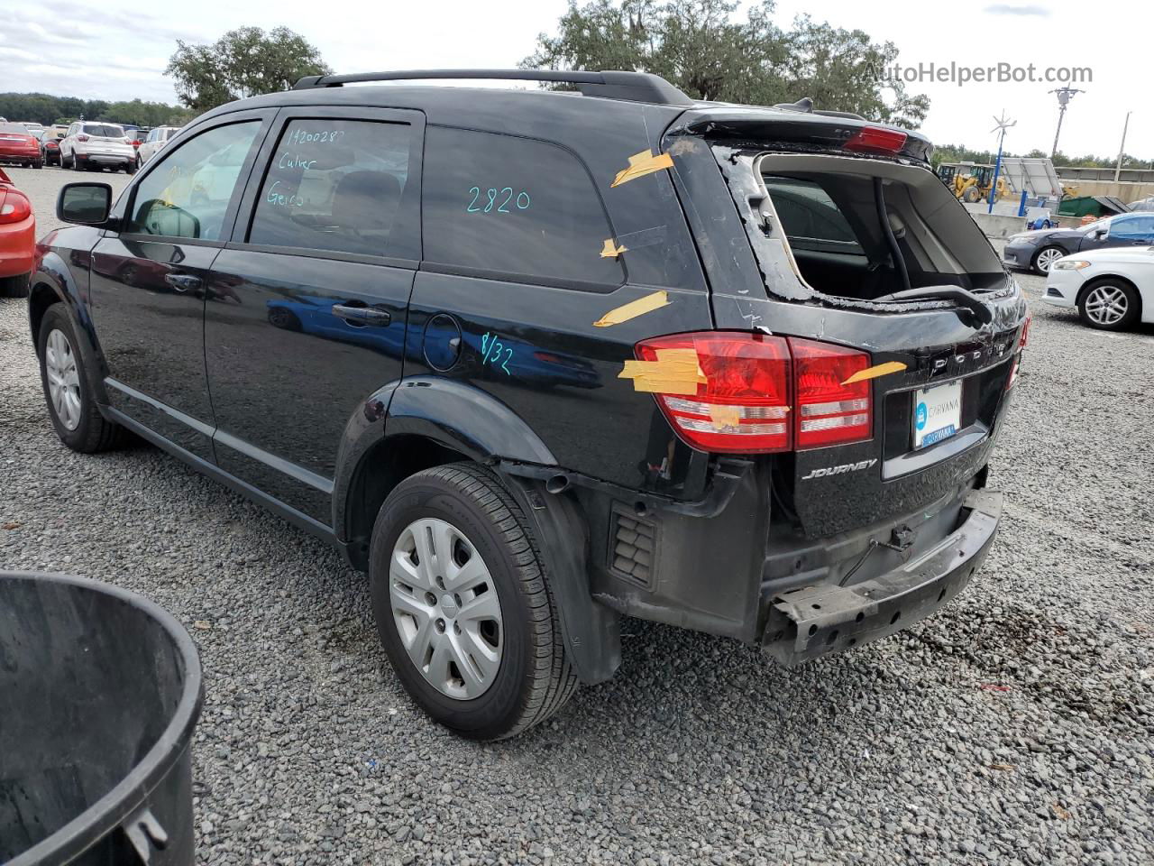 2016 Dodge Journey Se Черный vin: 3C4PDCAB6GT234211