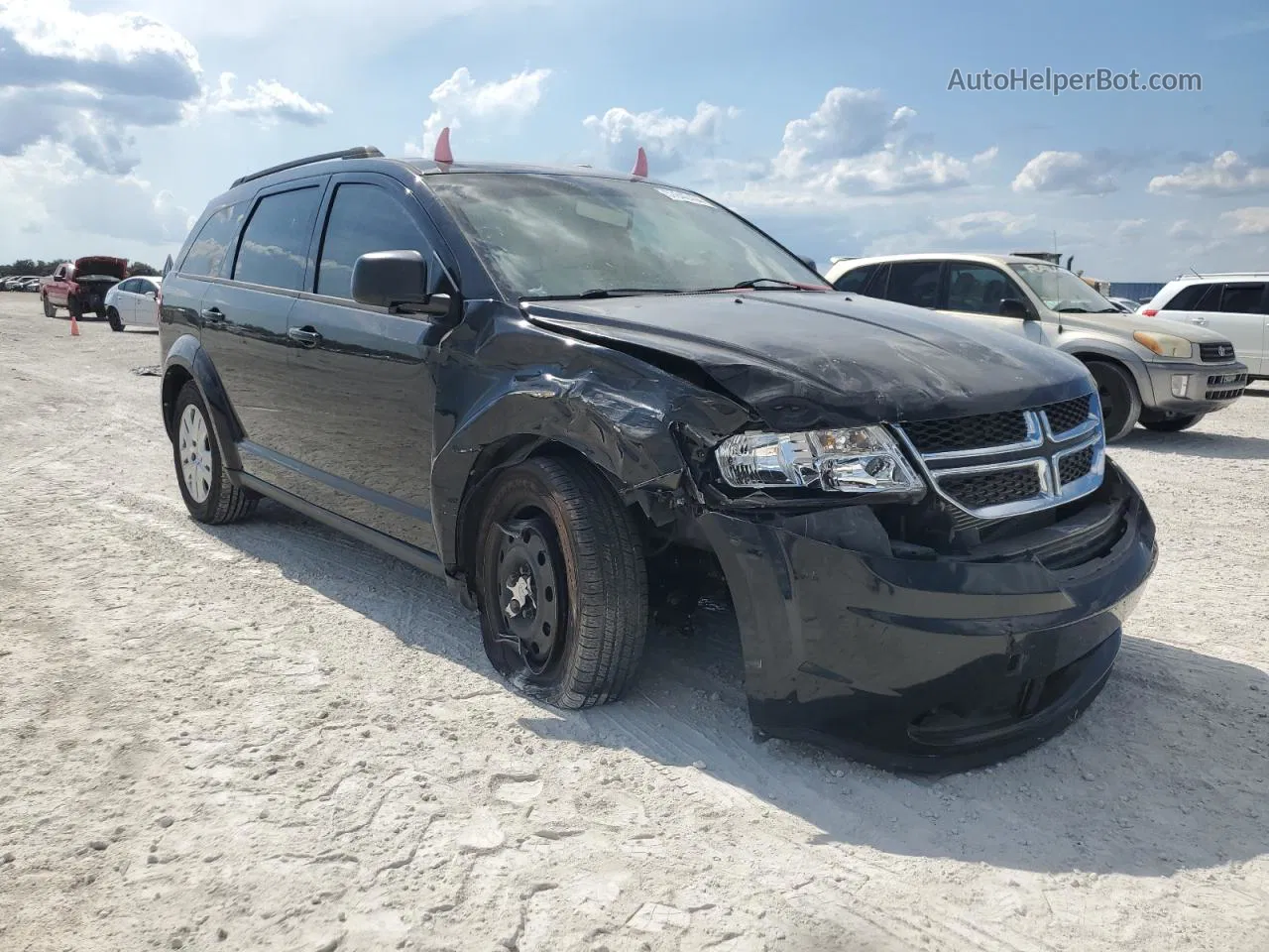 2016 Dodge Journey Se Черный vin: 3C4PDCAB6GT234211