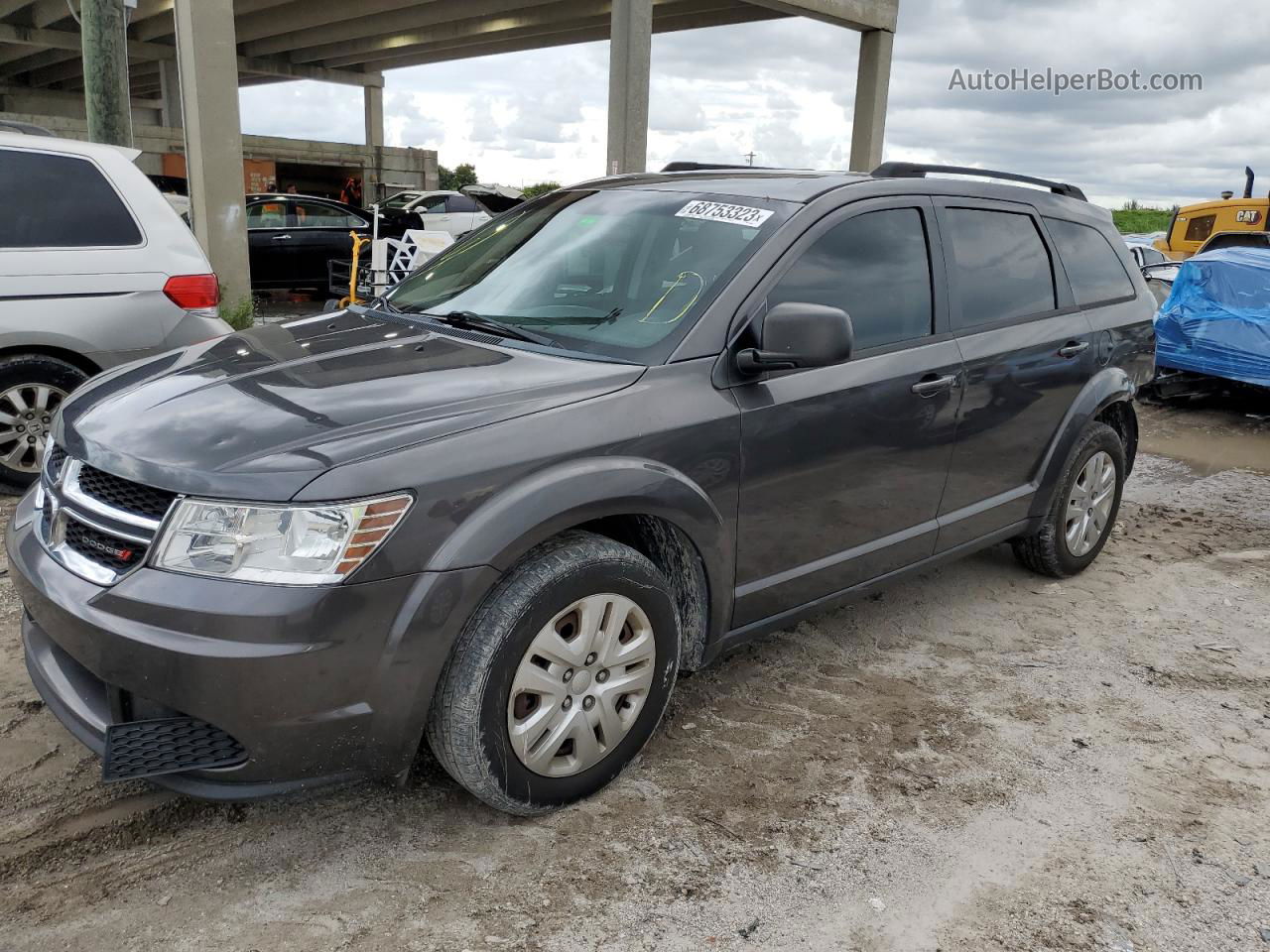 2016 Dodge Journey Se Gray vin: 3C4PDCAB6GT235598