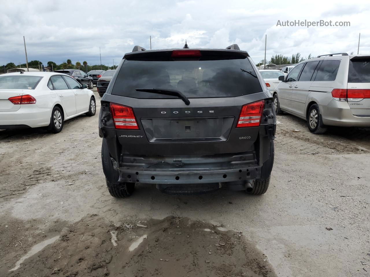 2016 Dodge Journey Se Gray vin: 3C4PDCAB6GT235598