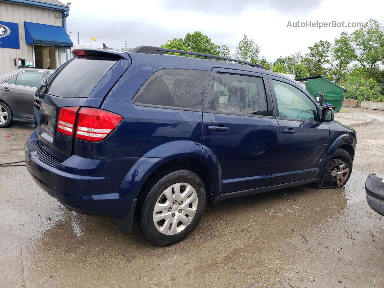 2017 Dodge Journey Se Синий vin: 3C4PDCAB6HT527348