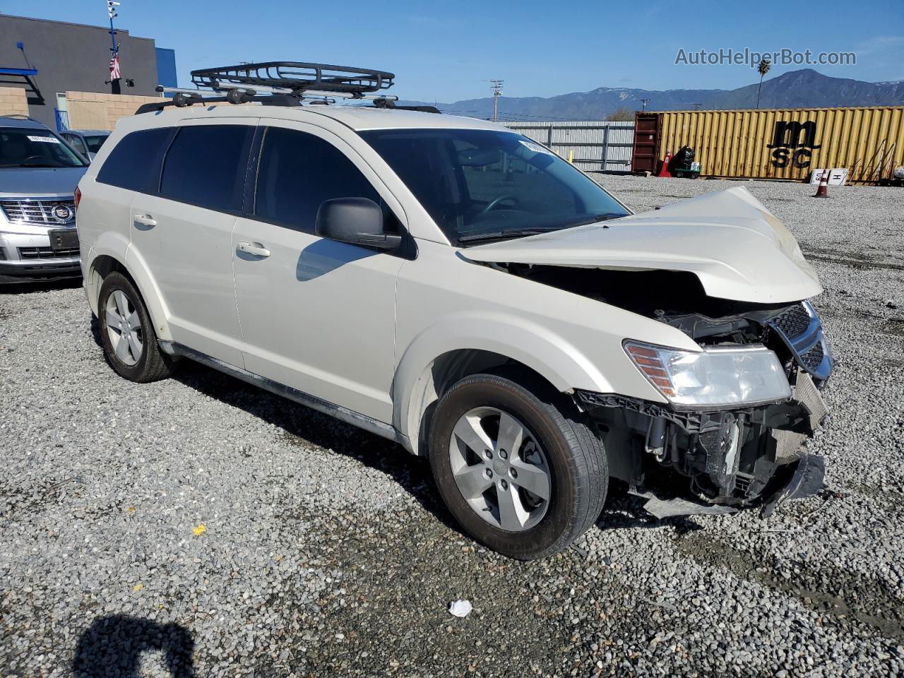 2017 Dodge Journey Se Белый vin: 3C4PDCAB6HT539273