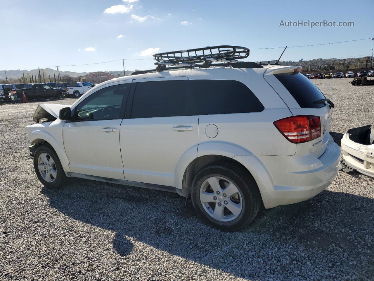 2017 Dodge Journey Se White vin: 3C4PDCAB6HT539273