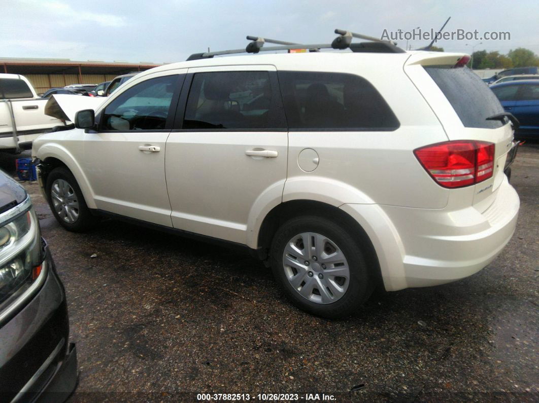 2017 Dodge Journey Se White vin: 3C4PDCAB6HT598730