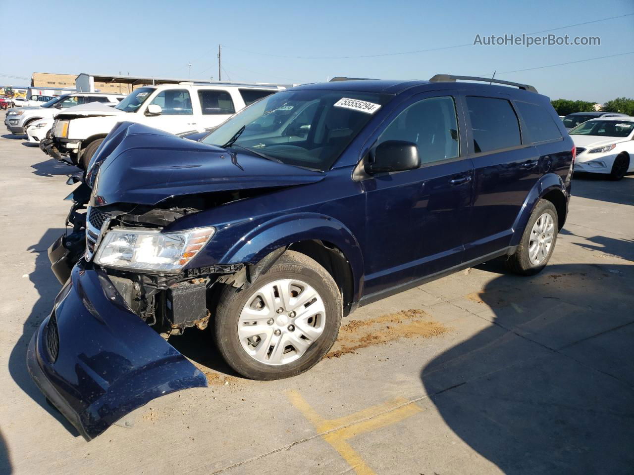 2017 Dodge Journey Se Blue vin: 3C4PDCAB6HT599344