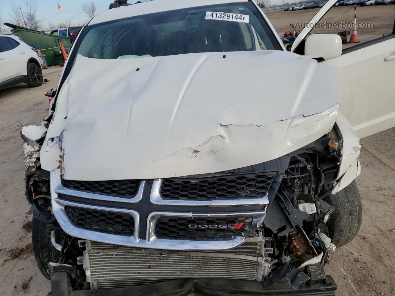 2017 Dodge Journey Se White vin: 3C4PDCAB6HT606020