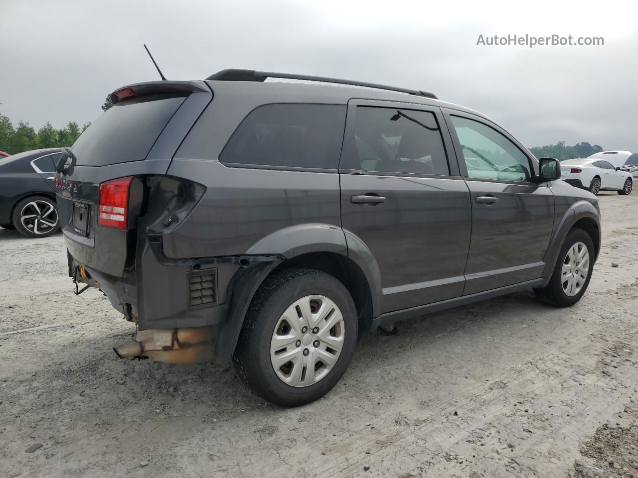 2017 Dodge Journey Se Gray vin: 3C4PDCAB6HT609600