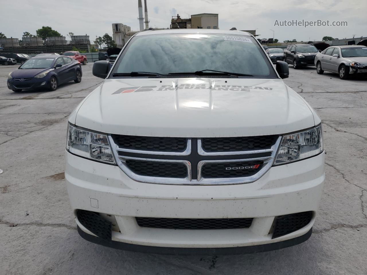 2017 Dodge Journey Se White vin: 3C4PDCAB6HT675516