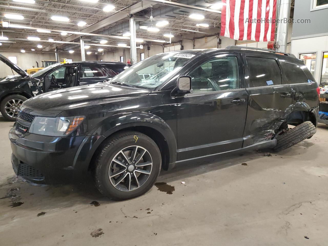 2017 Dodge Journey Se Black vin: 3C4PDCAB6HT683017