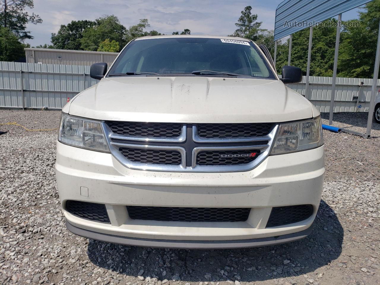 2017 Dodge Journey Se White vin: 3C4PDCAB6HT706957