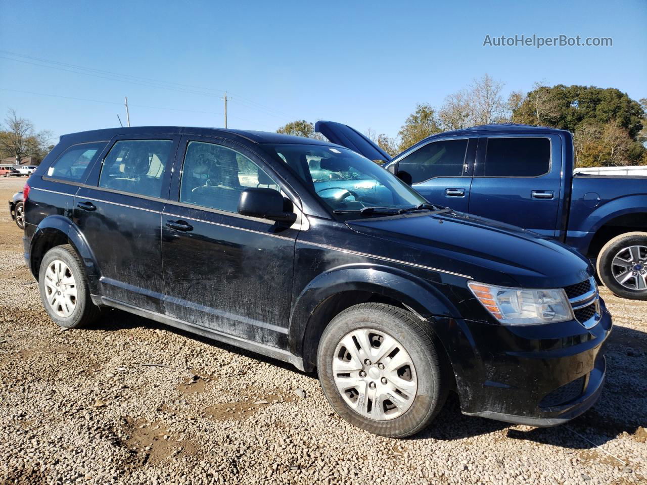 2014 Dodge Journey Se Черный vin: 3C4PDCAB7ET117198