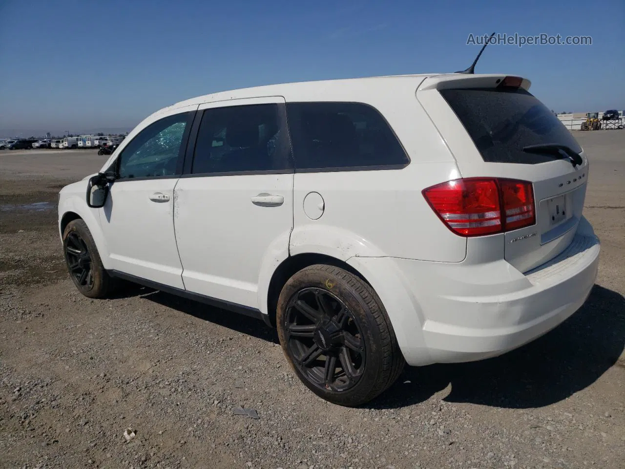 2014 Dodge Journey Se White vin: 3C4PDCAB7ET304182