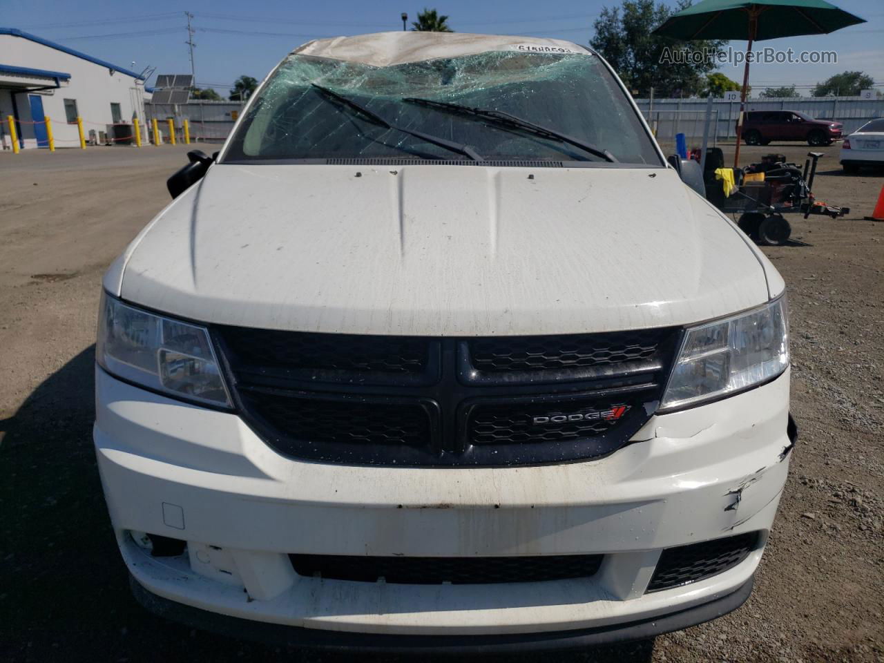 2014 Dodge Journey Se White vin: 3C4PDCAB7ET304182