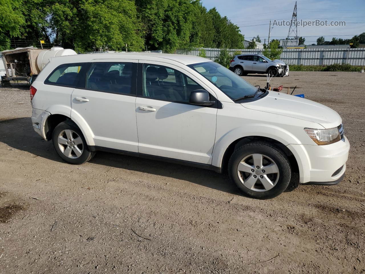 2015 Dodge Journey Se White vin: 3C4PDCAB7FT509616