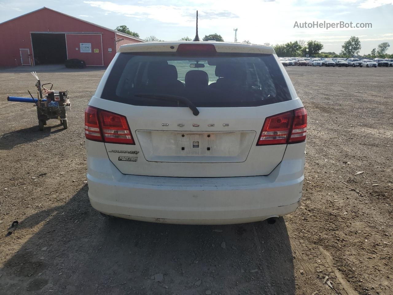 2015 Dodge Journey Se White vin: 3C4PDCAB7FT509616