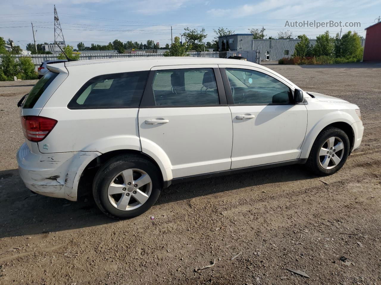 2015 Dodge Journey Se White vin: 3C4PDCAB7FT509616