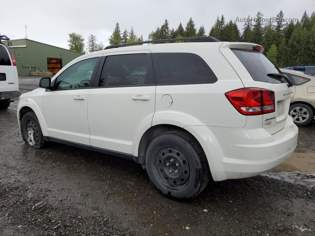 2015 Dodge Journey Se White vin: 3C4PDCAB7FT708598