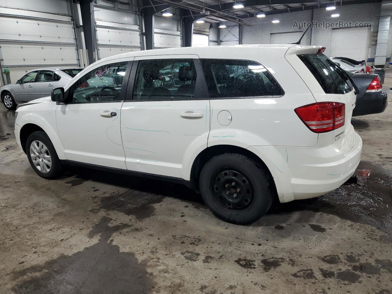 2015 Dodge Journey Se White vin: 3C4PDCAB7FT720072