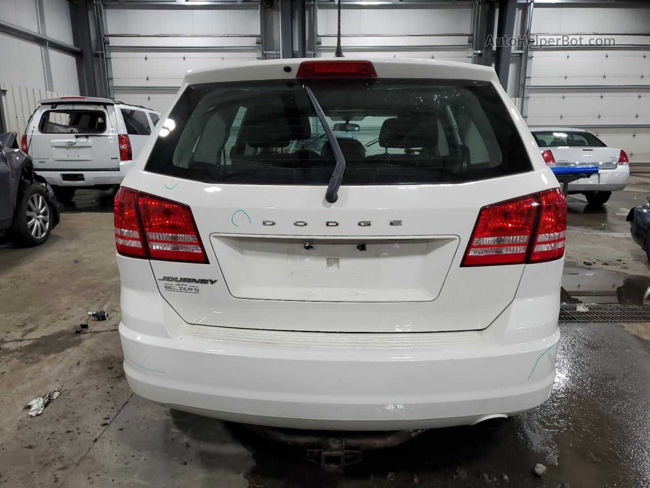 2015 Dodge Journey Se White vin: 3C4PDCAB7FT720072