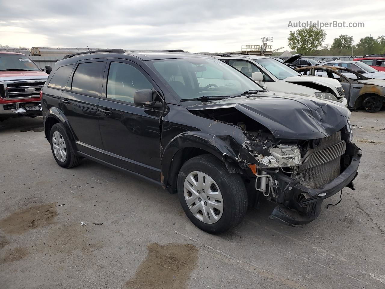 2016 Dodge Journey Se Black vin: 3C4PDCAB7GT164573