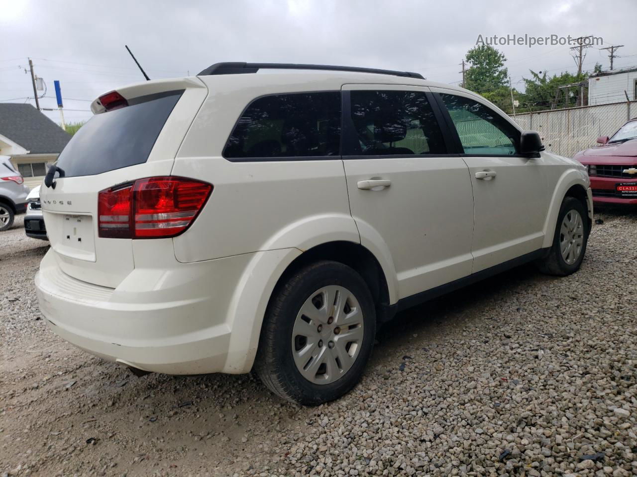 2016 Dodge Journey Se White vin: 3C4PDCAB7GT207907