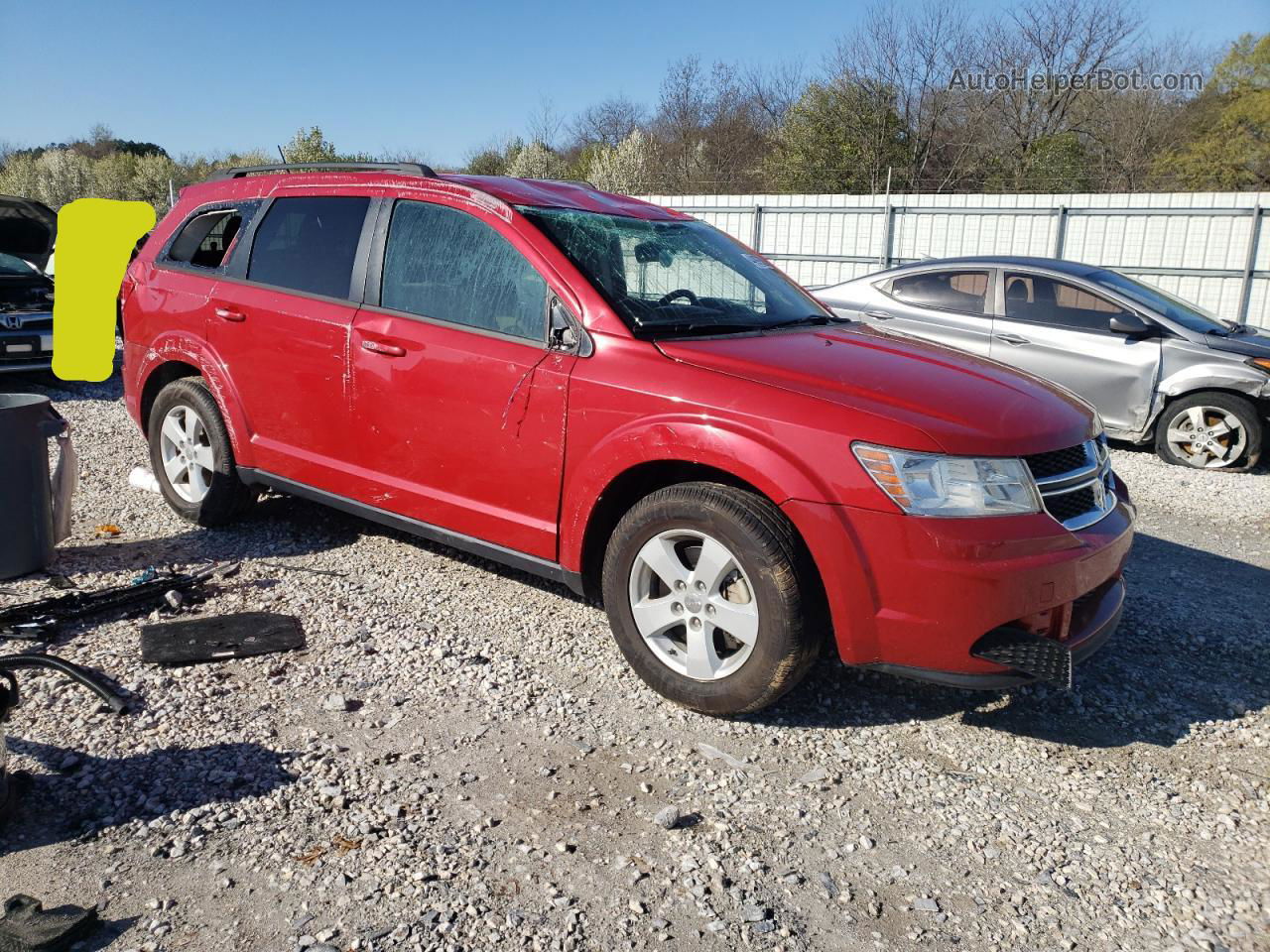 2016 Dodge Journey Se Красный vin: 3C4PDCAB7GT212086