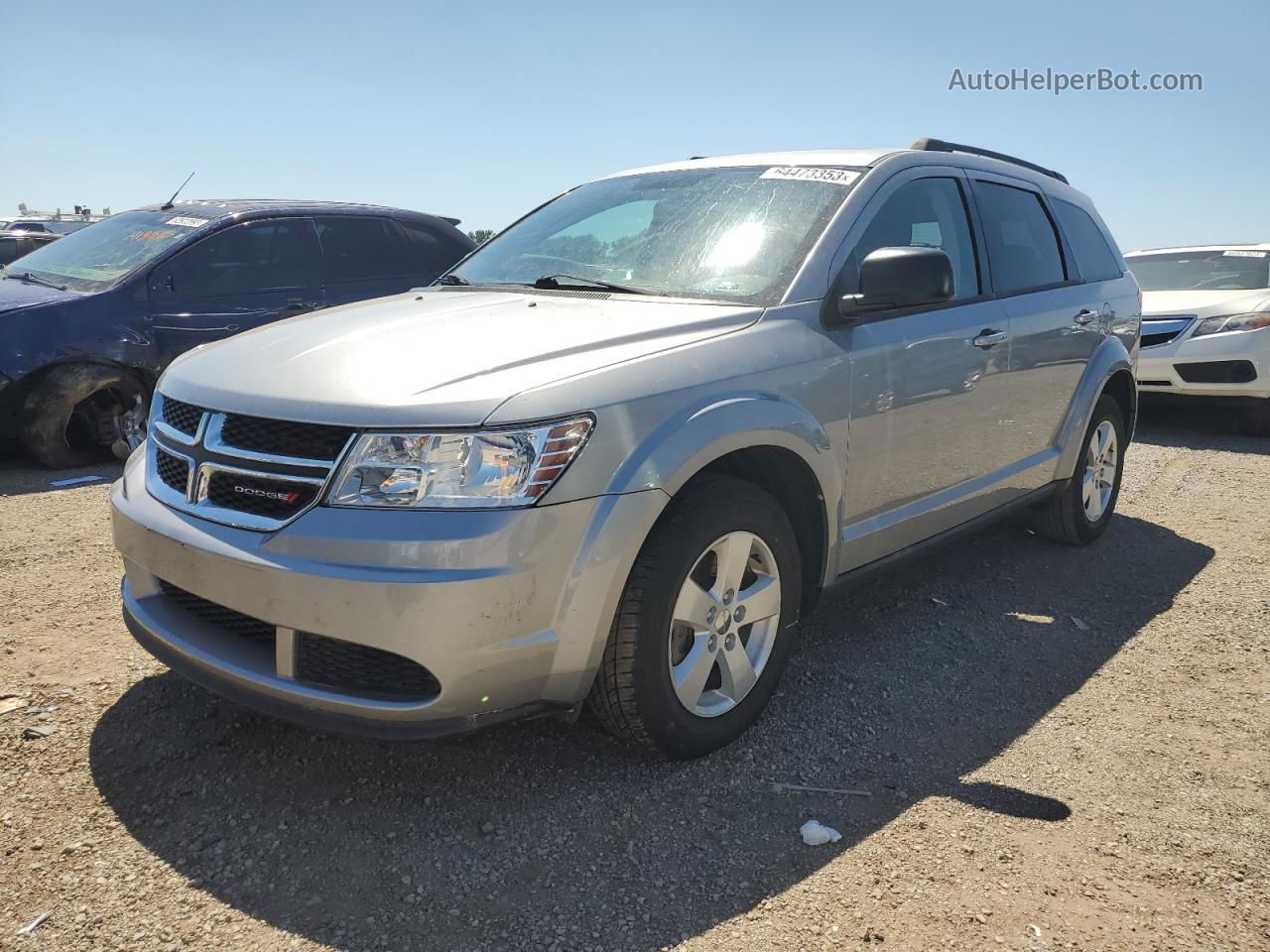 2016 Dodge Journey Se Silver vin: 3C4PDCAB7GT245542