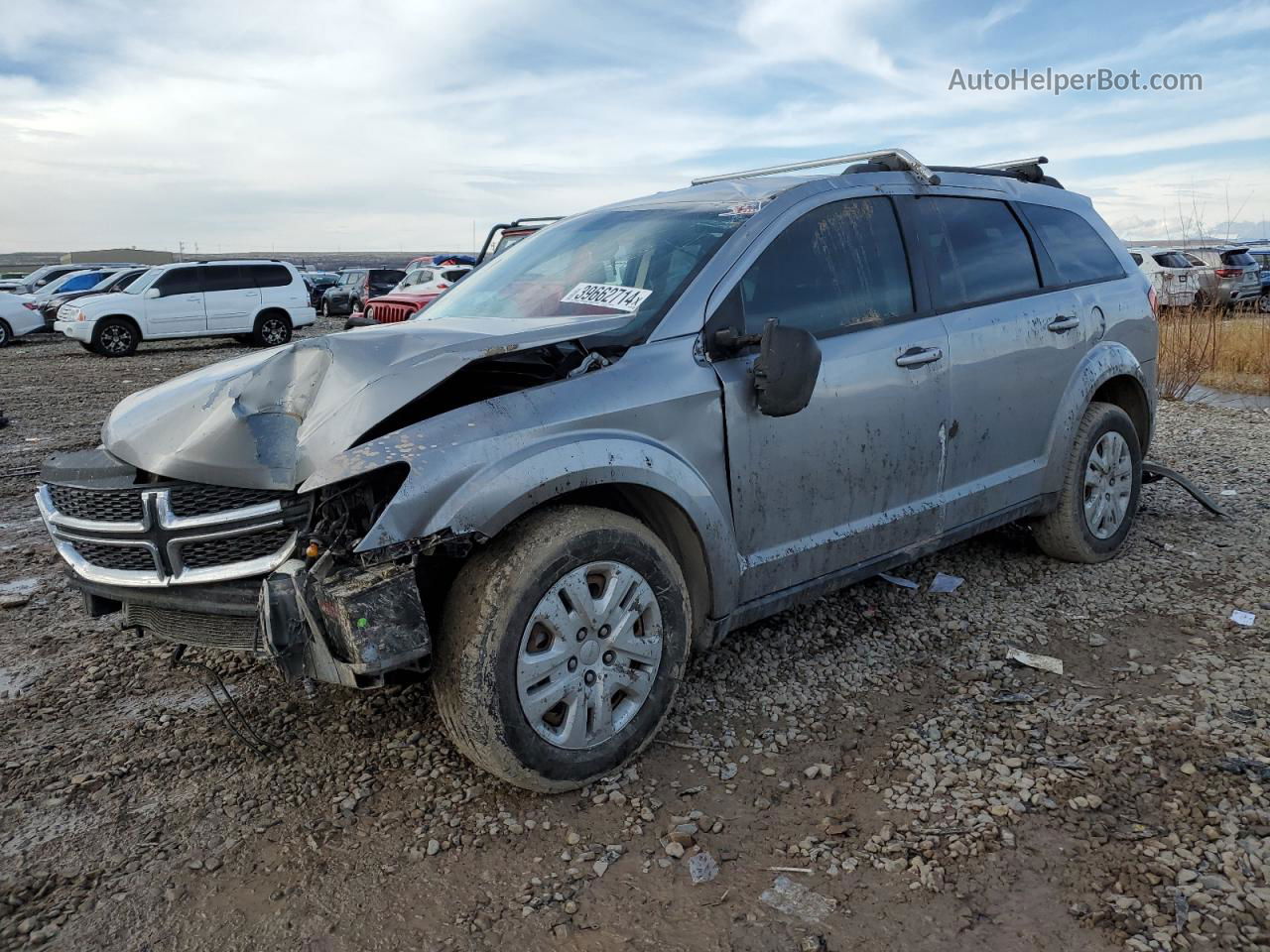 2016 Dodge Journey Se Silver vin: 3C4PDCAB7GT249624