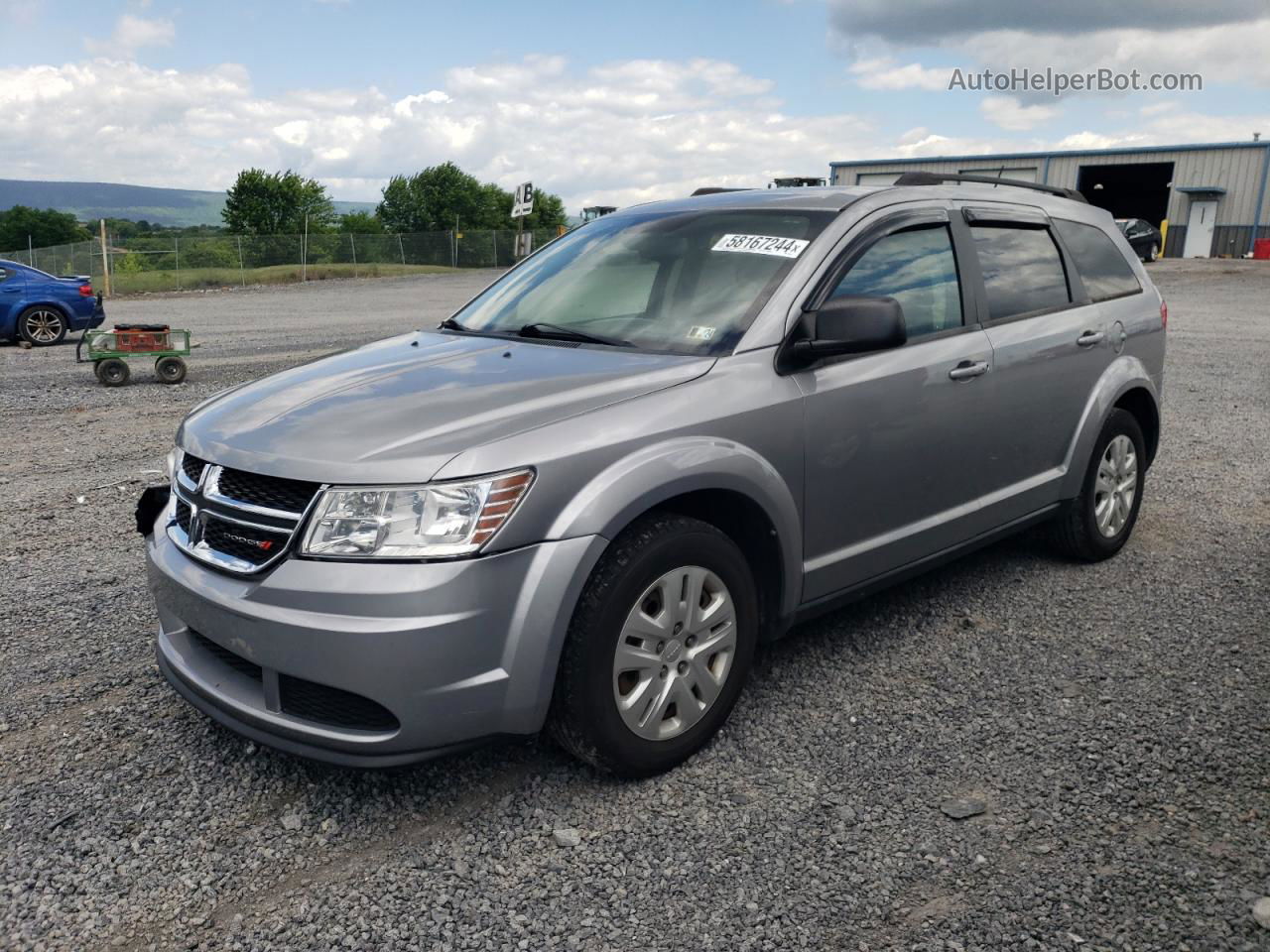 2017 Dodge Journey Se Silver vin: 3C4PDCAB7HT507576