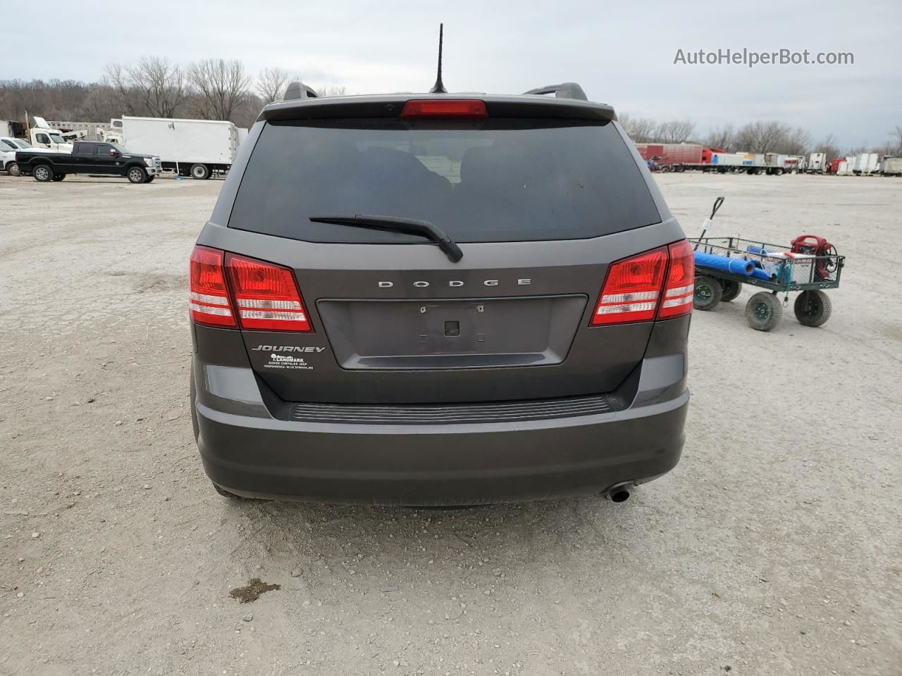 2017 Dodge Journey Se Gray vin: 3C4PDCAB7HT682927