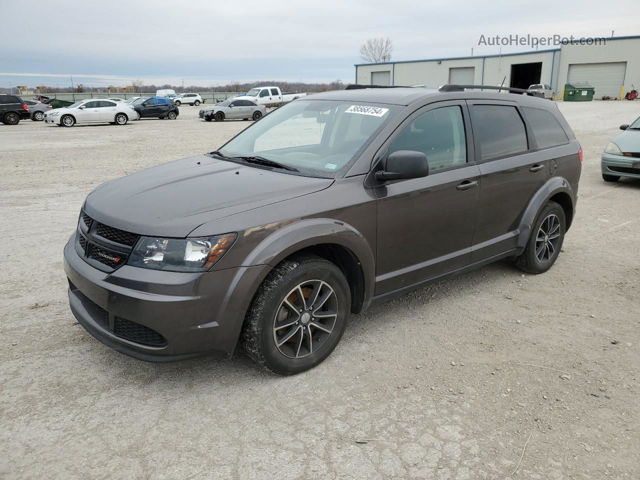 2017 Dodge Journey Se Gray vin: 3C4PDCAB7HT682927