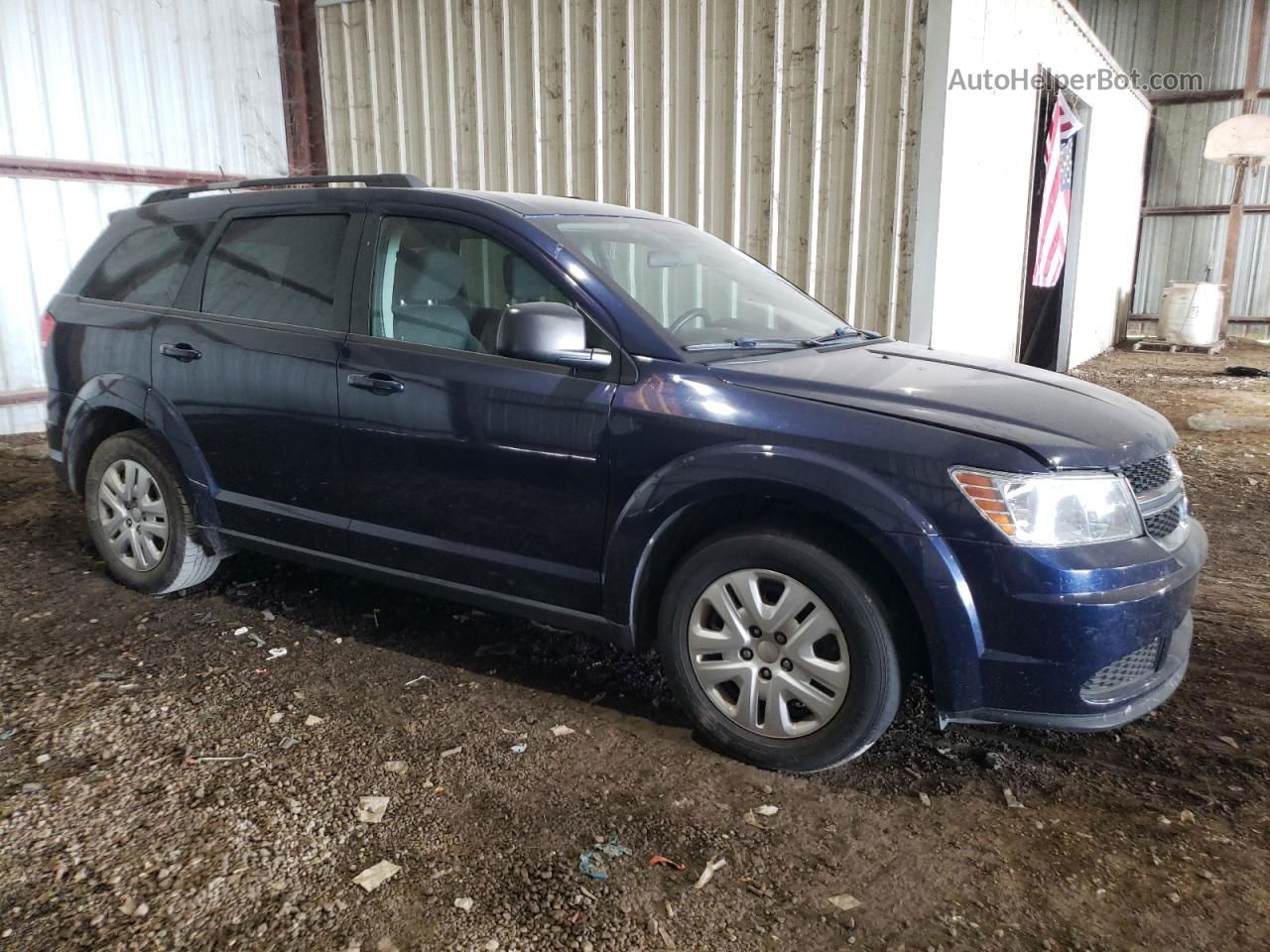 2017 Dodge Journey Se Синий vin: 3C4PDCAB7HT691644