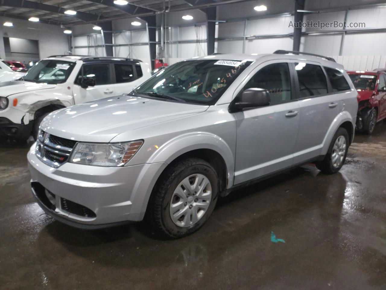 2014 Dodge Journey Se Silver vin: 3C4PDCAB8ET154938