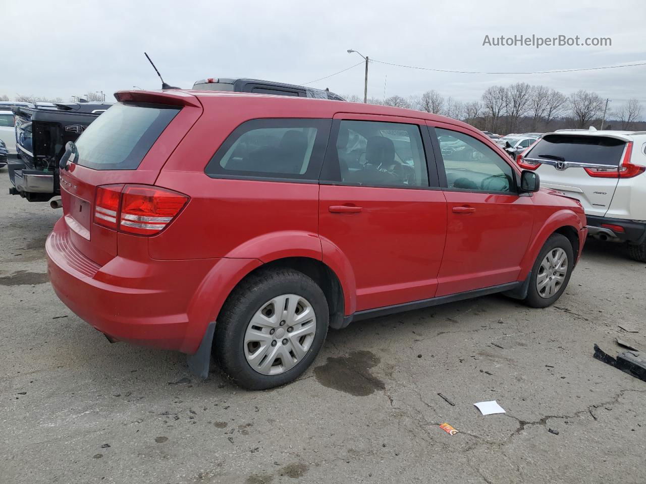 2014 Dodge Journey Se Красный vin: 3C4PDCAB8ET245918