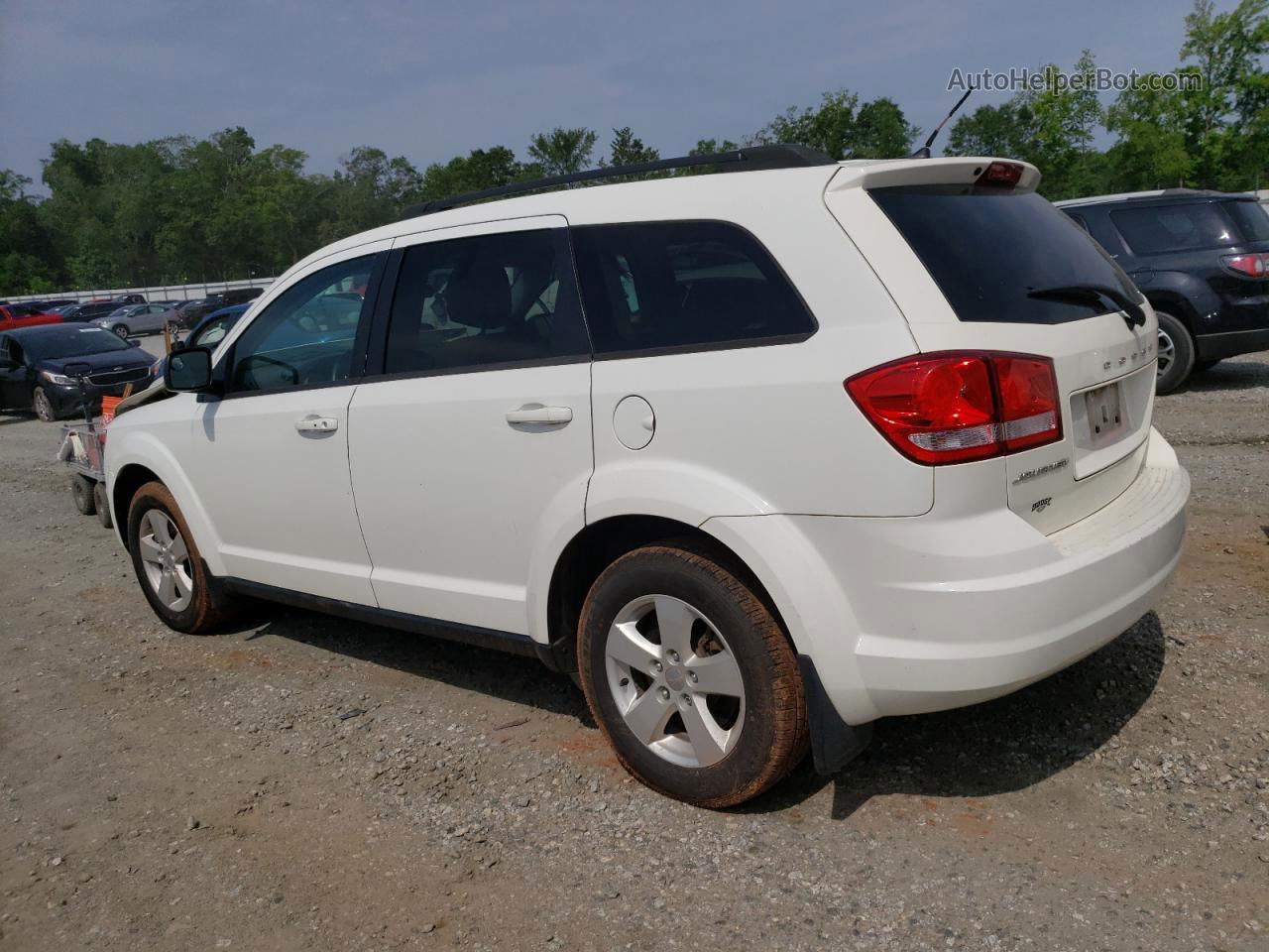 2015 Dodge Journey Se White vin: 3C4PDCAB8FT530300