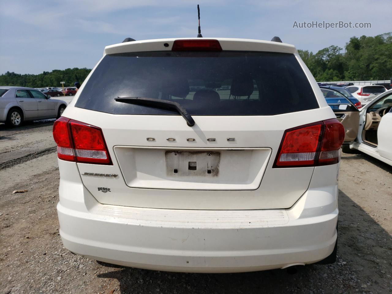 2015 Dodge Journey Se White vin: 3C4PDCAB8FT530300