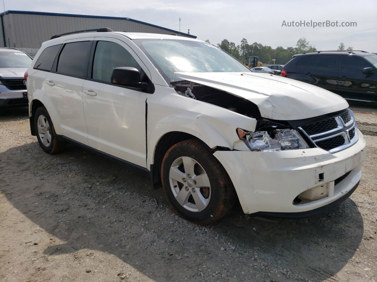 2015 Dodge Journey Se White vin: 3C4PDCAB8FT530300