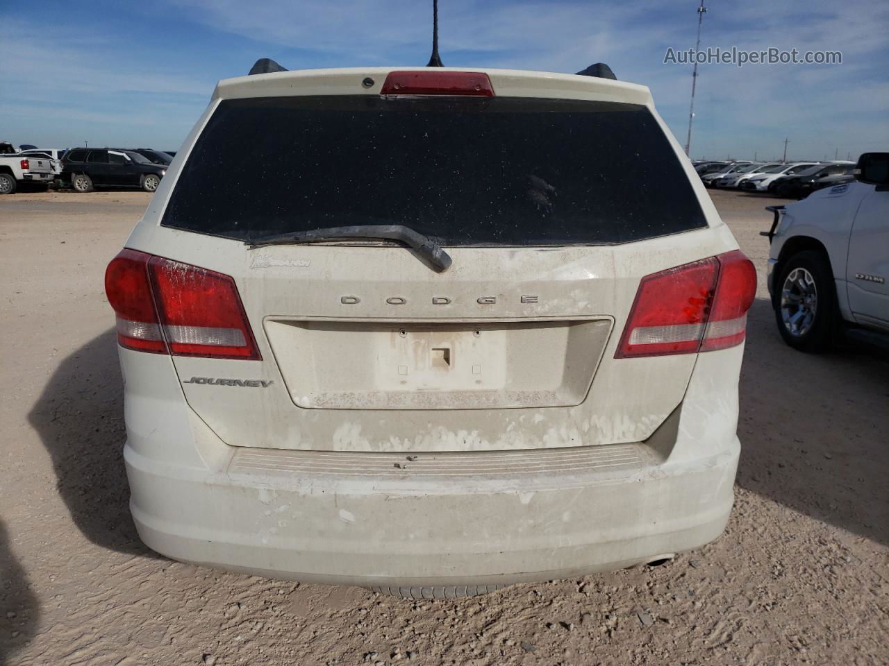 2015 Dodge Journey Se White vin: 3C4PDCAB8FT547890