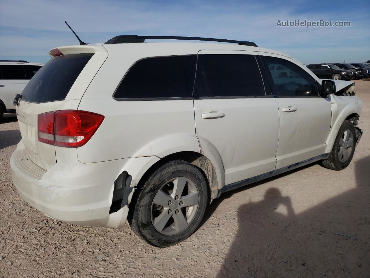 2015 Dodge Journey Se White vin: 3C4PDCAB8FT547890