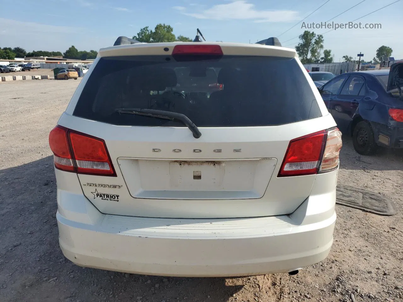 2015 Dodge Journey Se White vin: 3C4PDCAB8FT591968