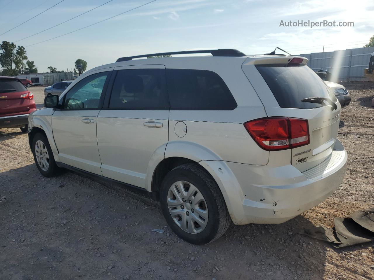 2015 Dodge Journey Se White vin: 3C4PDCAB8FT591968