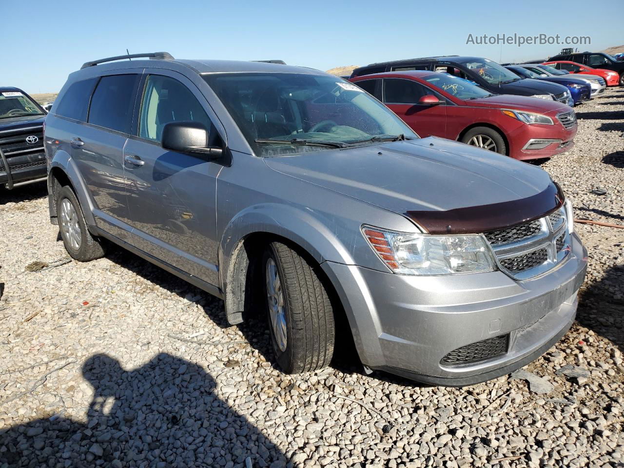 2016 Dodge Journey Se Silver vin: 3C4PDCAB8GT142579