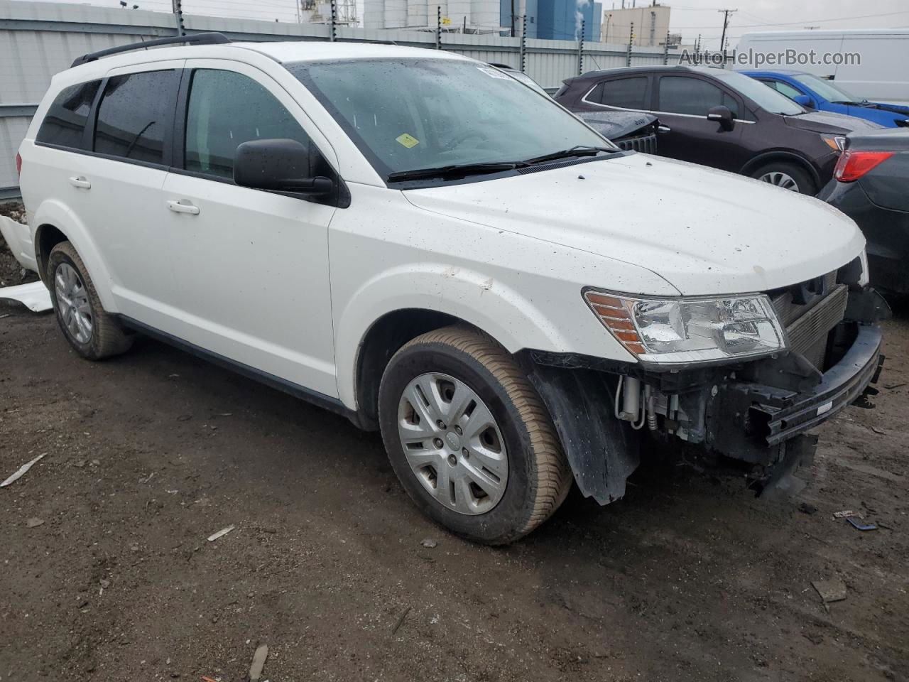 2016 Dodge Journey Se White vin: 3C4PDCAB8GT208743