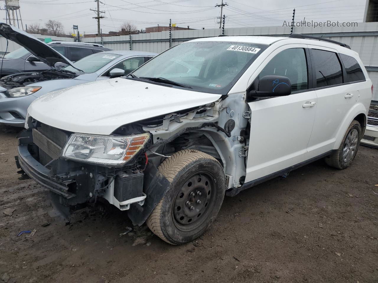 2016 Dodge Journey Se White vin: 3C4PDCAB8GT208743