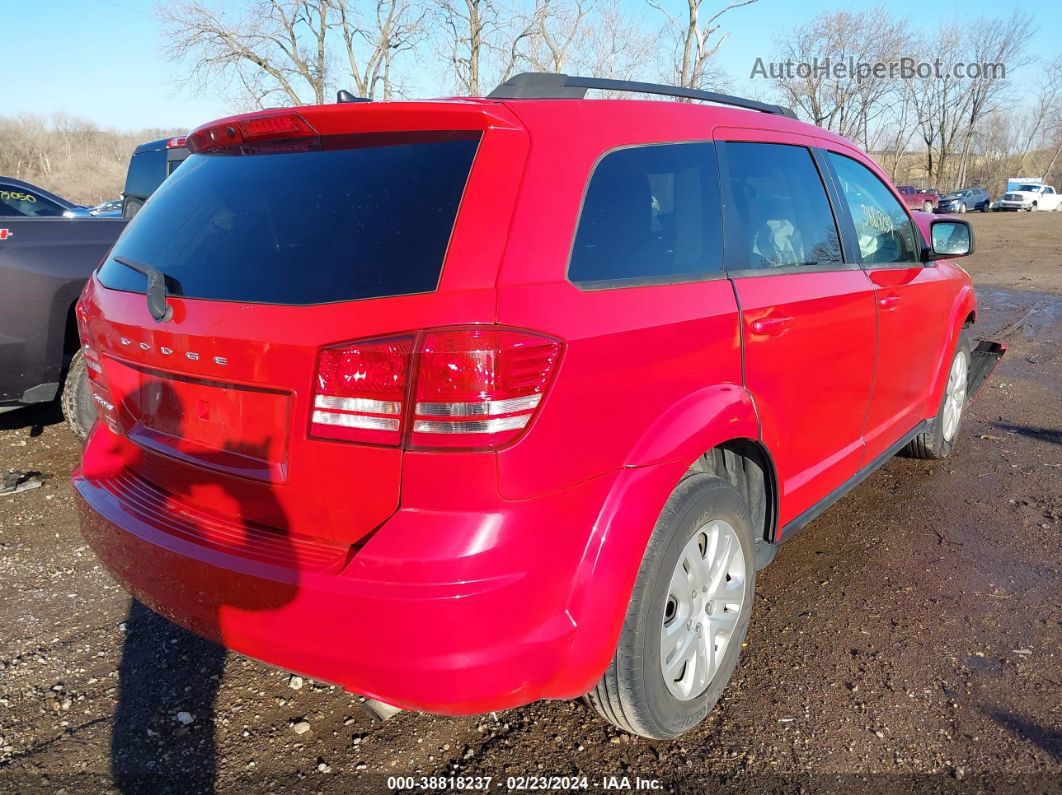 2016 Dodge Journey Se Red vin: 3C4PDCAB8GT218415