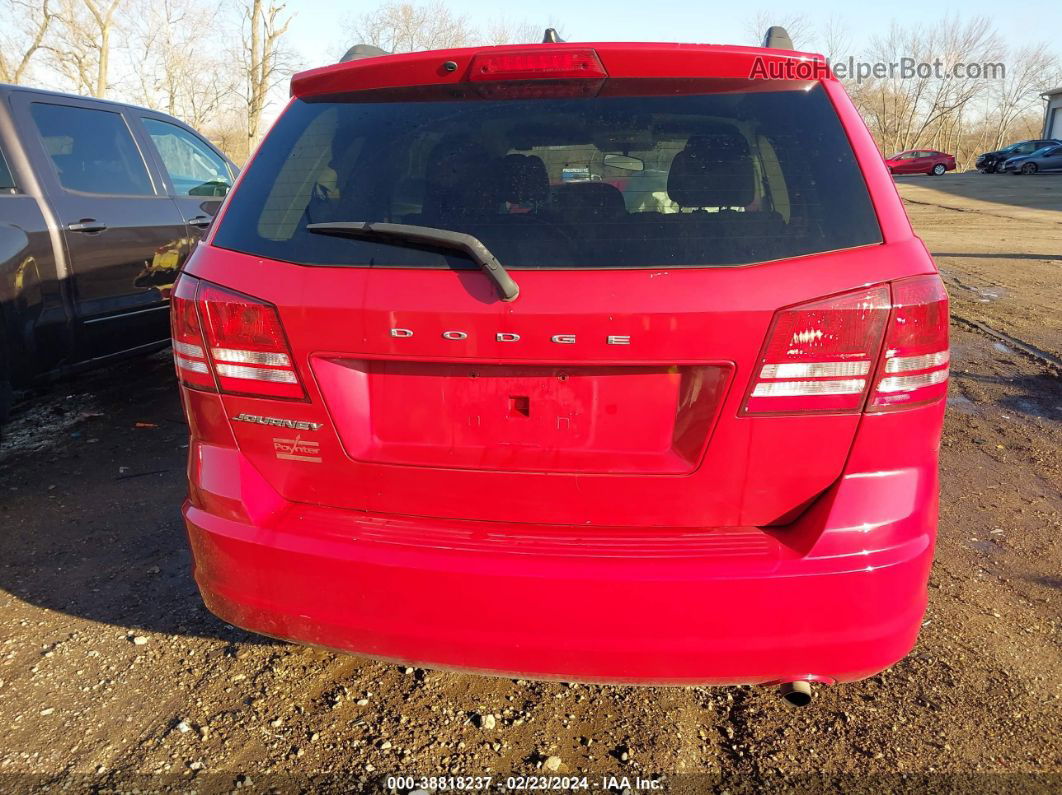 2016 Dodge Journey Se Красный vin: 3C4PDCAB8GT218415