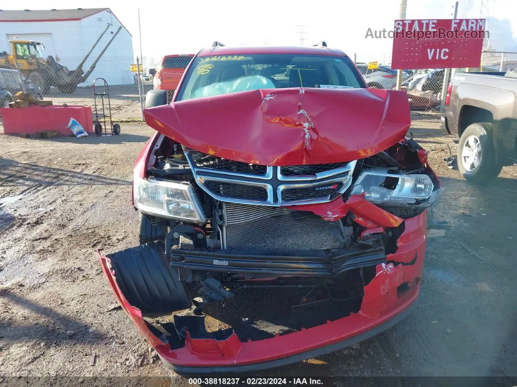 2016 Dodge Journey Se Красный vin: 3C4PDCAB8GT218415